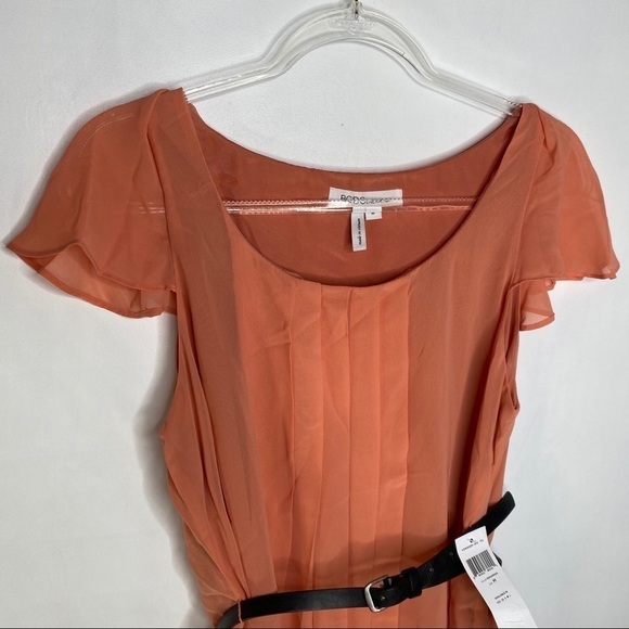 BCBG Flutter sleeve dress in Persimmon - Picture 6 of 10